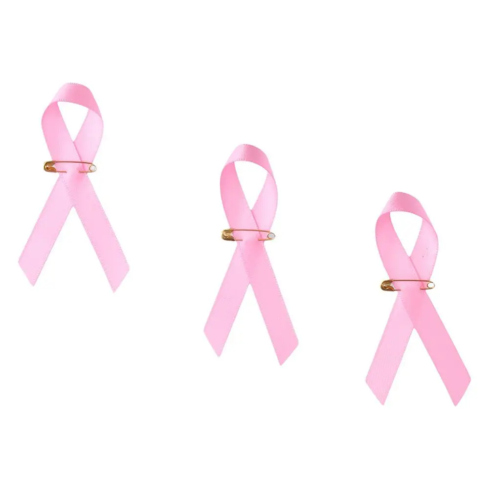 

Женская розовая лента для информирования о раке груди
