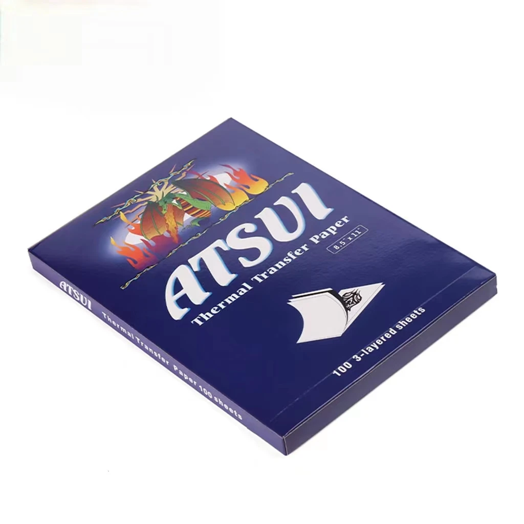 

JOSI 100Pcs Tattoo Transfer Paper ATSUI Stencil Copier Sheets Of Thermal Carbon Tattoo Paper For Tattoo Supply A4 Paper Size