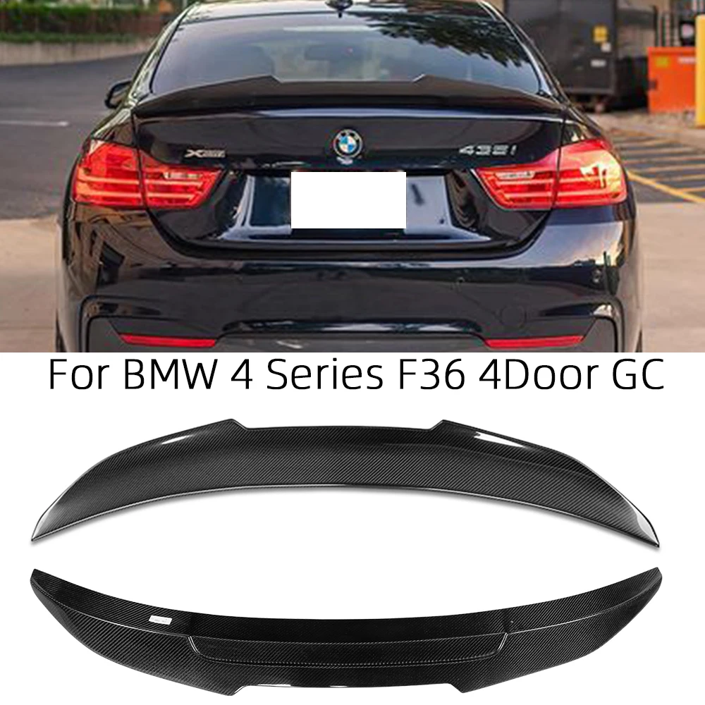 

For BMW 4 Series F36 4Door Cran Coupe PSM/M4/P Style Carbon fiber Rear Spoiler Trunk wing 2014-2019