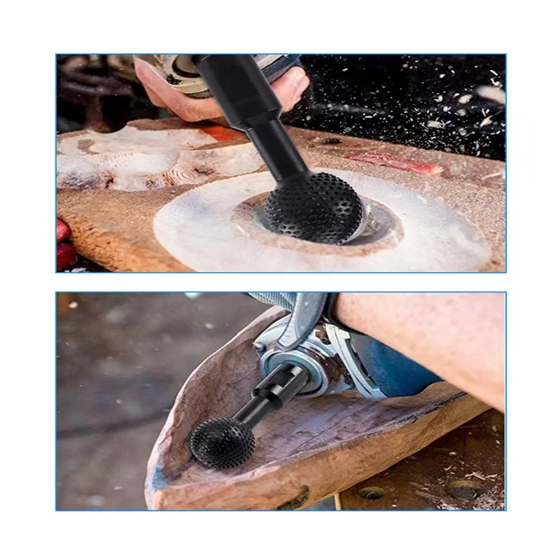 

Ball Gouge Spherical Spindles Shaped Wood Gouge Power Carving Attachment 115/125 Angle Grinder 30mm Head