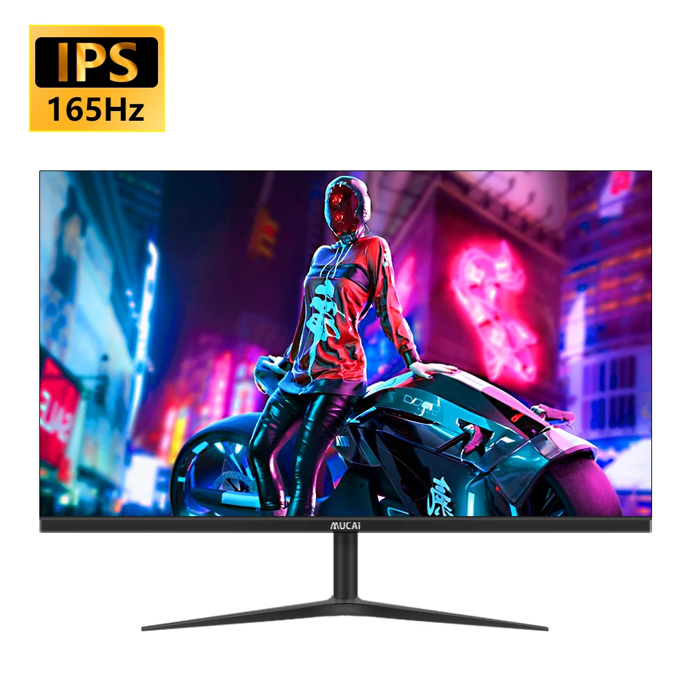 MUCAI 24 Inch PC Monitor 144Hz Ips Lcd Display HD 165Hz Desk