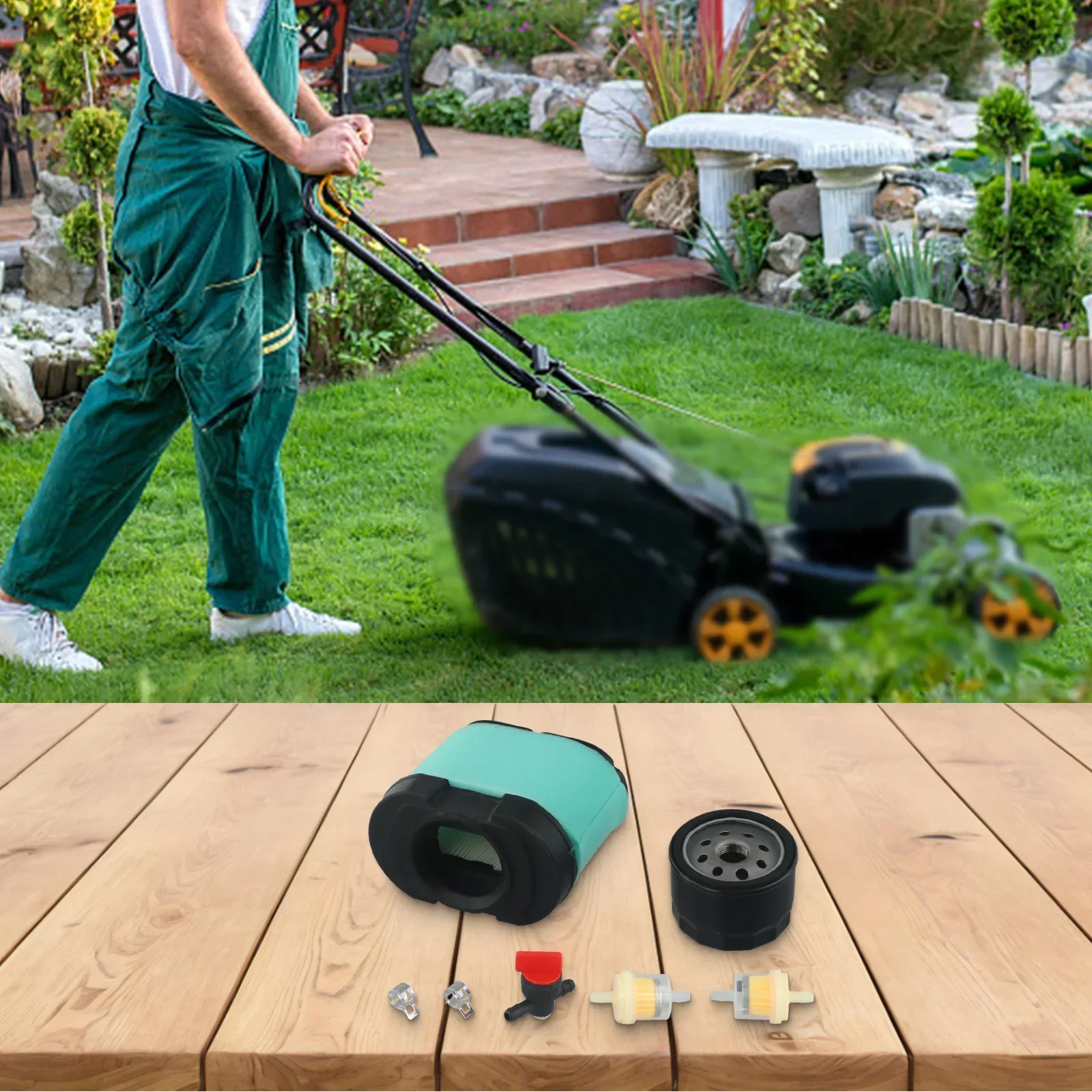 1 комплект воздушный фильтр масляный для MZ61 RZ4222F RZ5422 MZ6128-фильтр косилки садовый