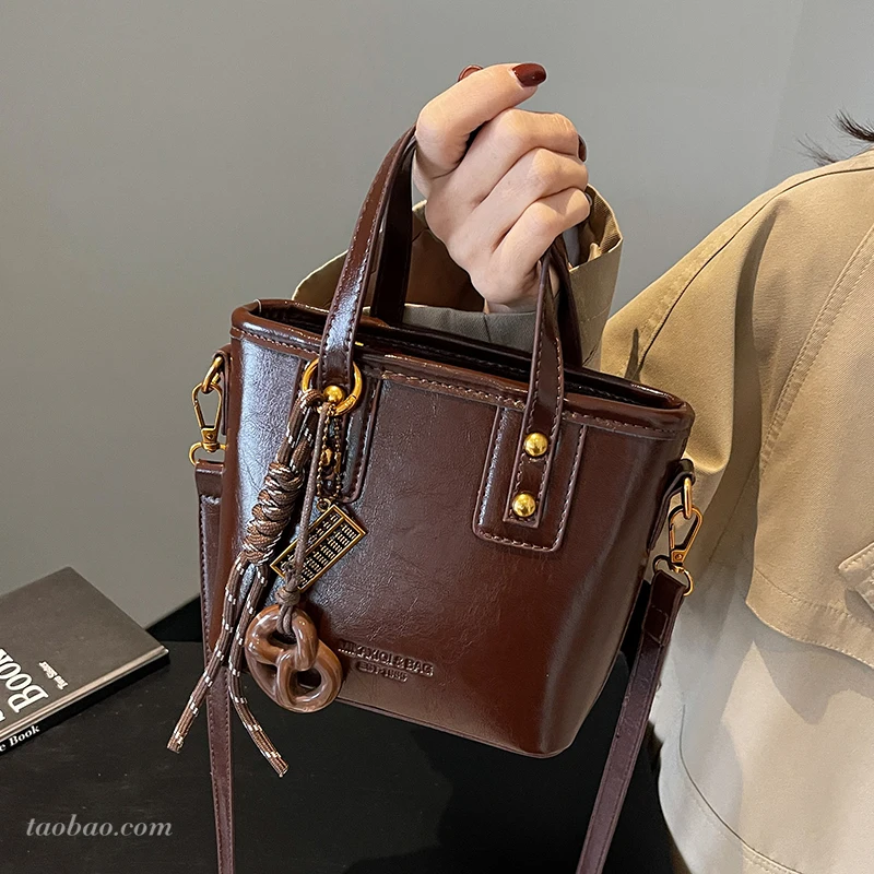 Сумки через плечо в стиле ретро новинка 2025 года женская сумка из искусственной