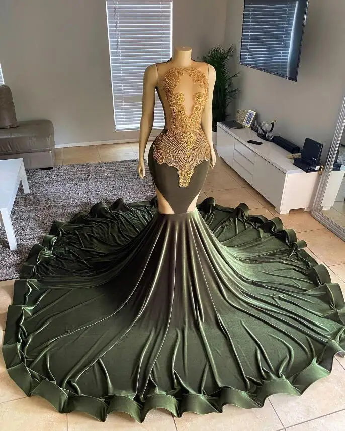 

Платье для выпускного вечера в африканском стиле для черной девушки, 2024