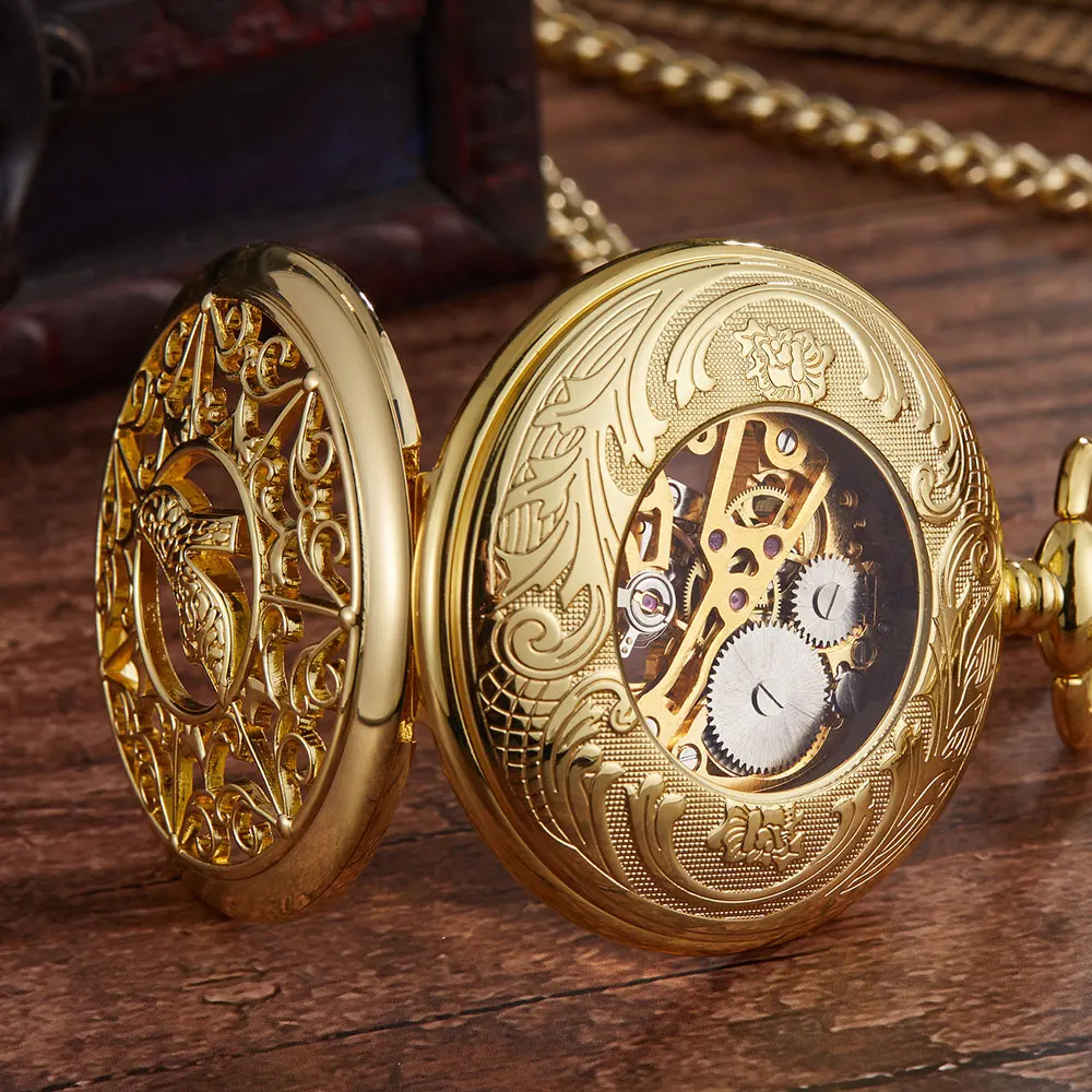 BENNEVIS Men Pocket Watch Bird Badge Dial Mechanical Pocket Watch Roman Numeric Scale Best Gifts Clock Male Support Dropshipping