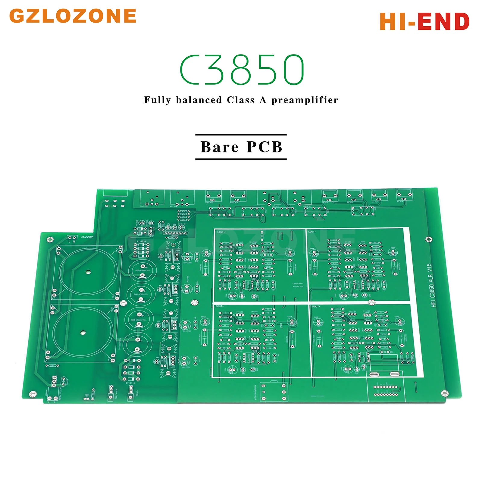 

HI-END C3850 Fully Balanced Class A Preamplifier Bare PCB Reference Accuphase C-3850 Circuit