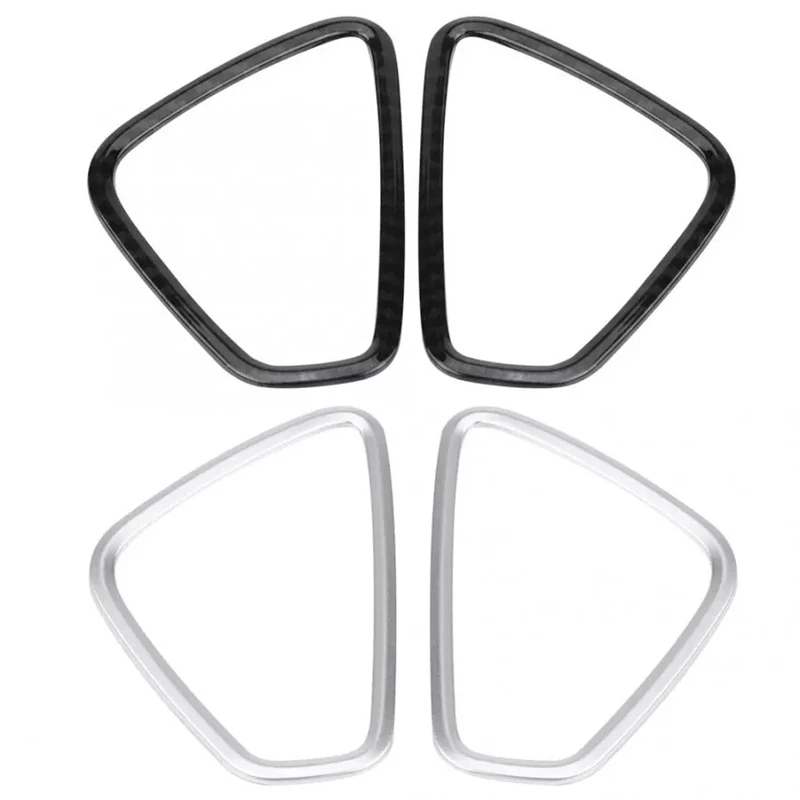 

2Pcs Car Front Side Air Vent Trim Chrome Molding Cover Cap Trim for Hyundai Encino Kauai Kona 2017-2020