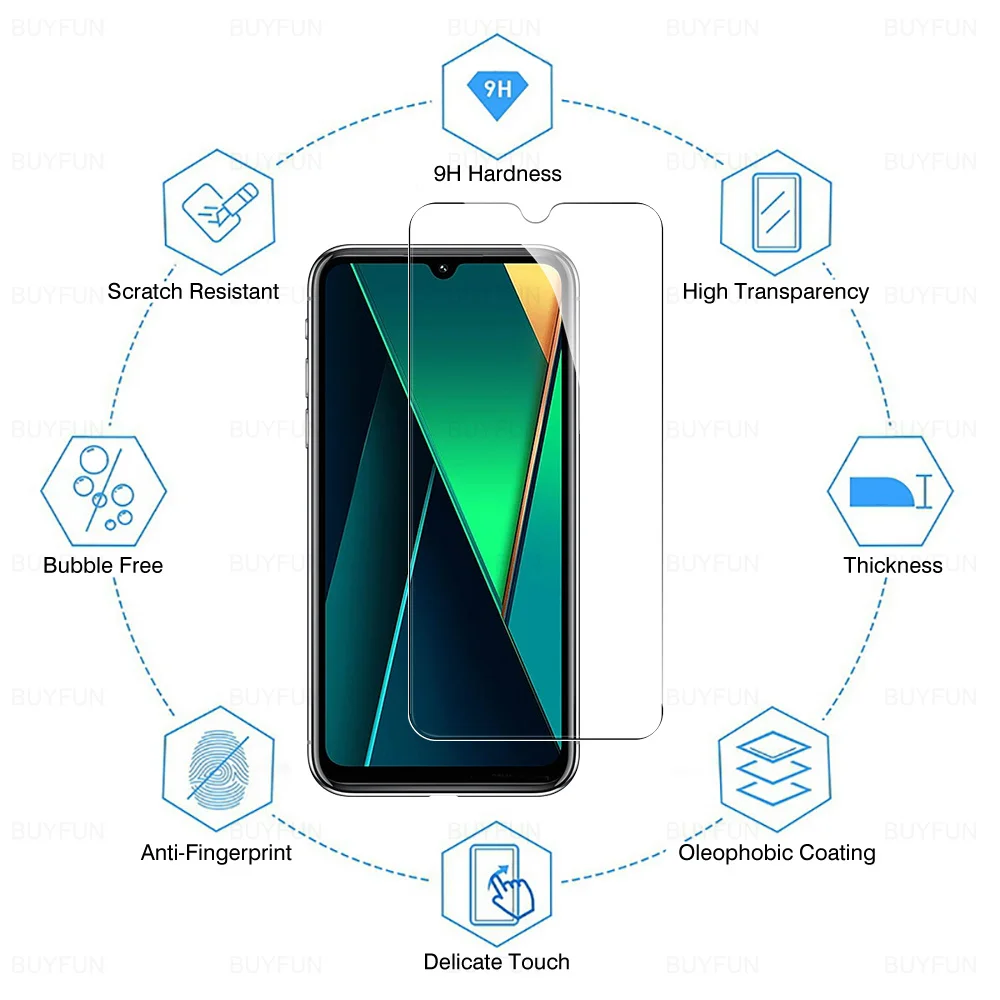 Защитное стекло для объектива 6в1 PocoC75 M6 Xiaomi Redmi 14C 13C 13 12 13R 12C Mi Poco C75 C65 C61 Защитная