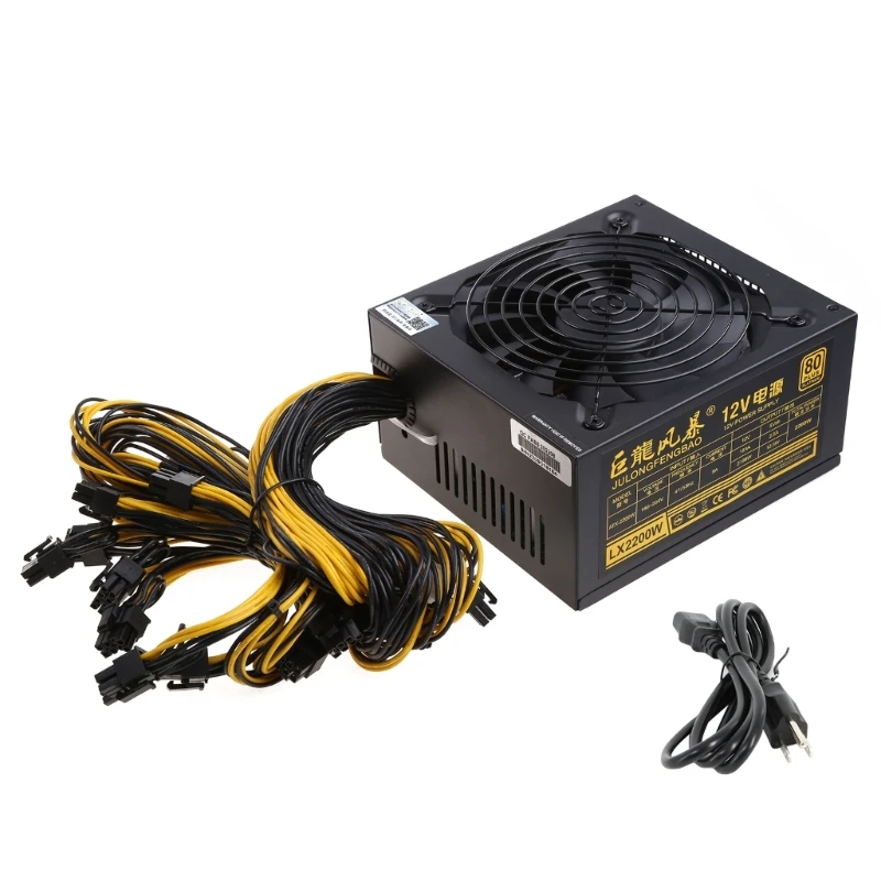 

1800W 2000W 2200W Atx PSU Mining Power Supply 180-260V PSU 95%Efficiency