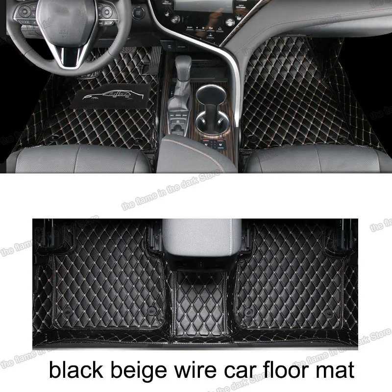 

Lsrtw2017 Leather Car Floor Mats for Toyota Camry 2018 2019 2020 2021 5 Xv70 70 Carpet Interior Accessories Rug Auto Foot Mat