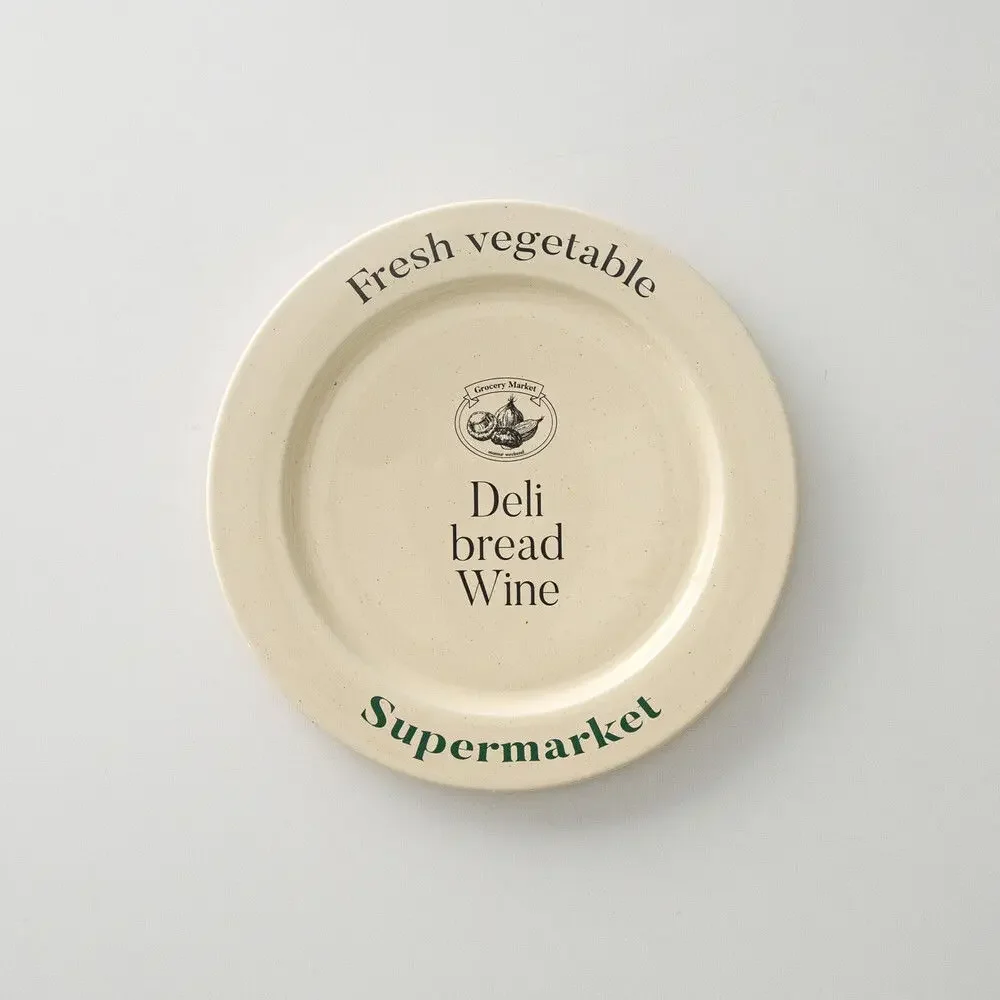 

Набор еды в западном английском стиле, тарелка для завтрака, французская винтажная чашка для супа, кофейная кружка, кремовый стиль, посуда, желтая керамическая миска