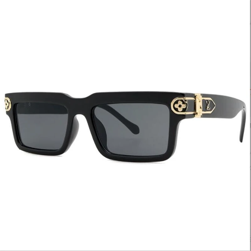 

Luxury brand black glasses rectangle Ladies fashion sunglasses UV00 wholesale