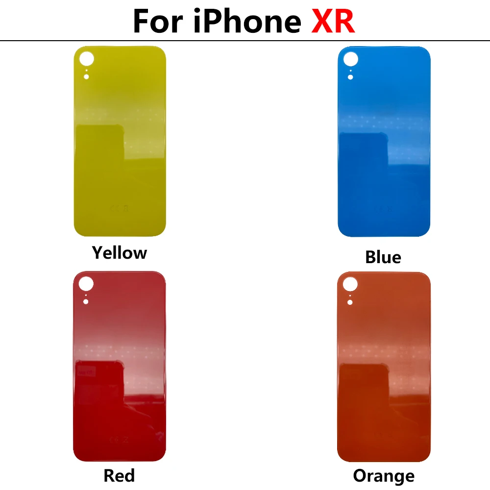

Новое большое отверстие для IPhone XR XS Max Se 2020, задняя крышка аккумулятора, стеклянная задняя крышка корпуса, Сменный Чехол с CE с клеем