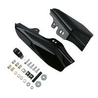 motorcycle matte black heat shield mid frame air deflector trim abs plastic for harley touring road king 01 08