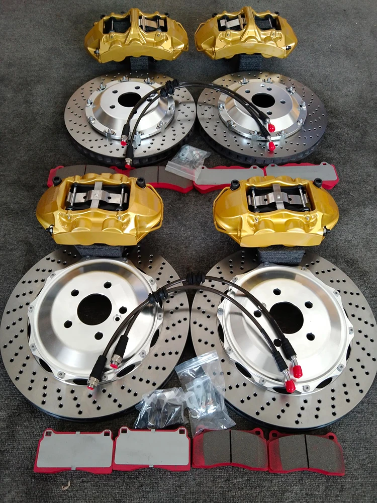 

Customize GT6 GT4 Aluminum Caliper Cover Brake Disc Kits Front Rear Wheels for golf MK6 GTI 5 CC Scirocco Tiguan