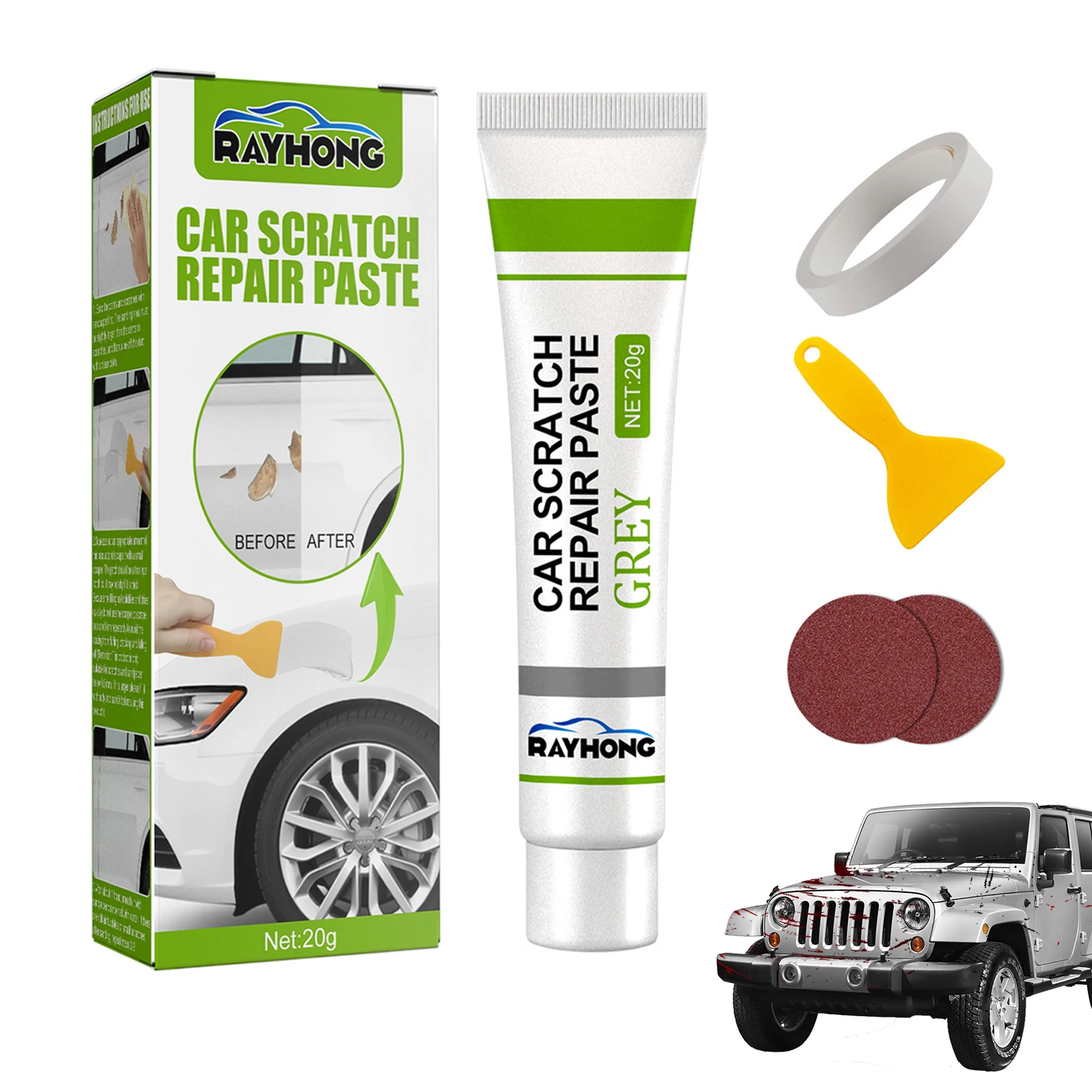 

Car Scratch Remover Auto Scratch Repair Tool Car Scratches Repair Polishing Wax Anti Scratch Cream Fiberglass Boat Repair Paste