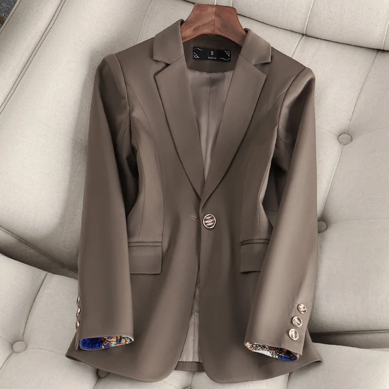 2023 New Fashion Autumn Blazer Women's Korean Long Sleeve Casual Office Elegant Ladies Suit Blazer Jackets Outerwear Tops 4XL