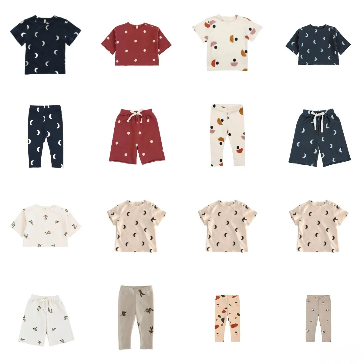 

OZ 2022, Детская весенне-летняя рубашка с коротким рукавом и леггинсы