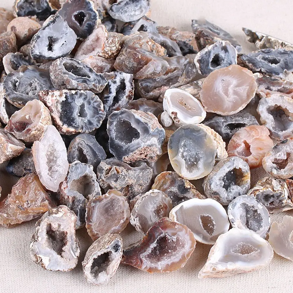 Натуральный агат геоды Хрустальный кластер минеральная руда необработанные