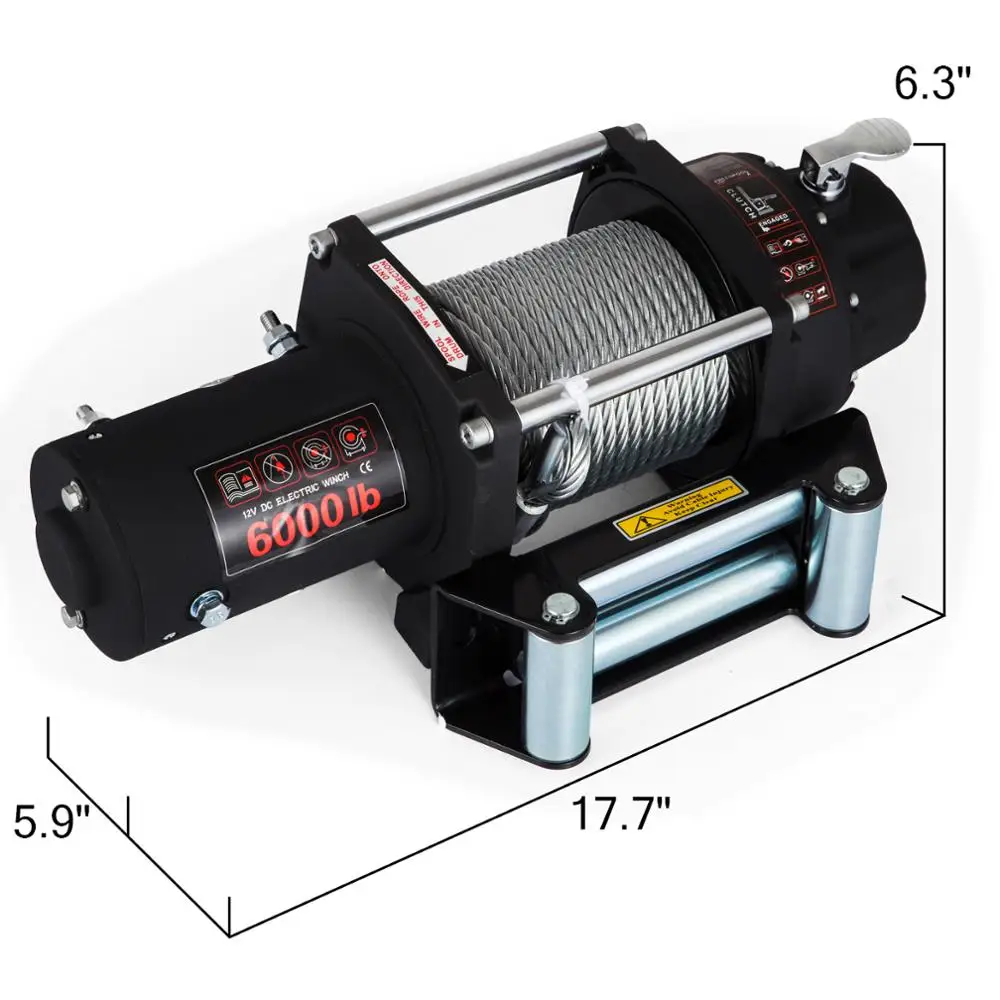 

small electric winch 6000lbs portable electric winches with remote control
