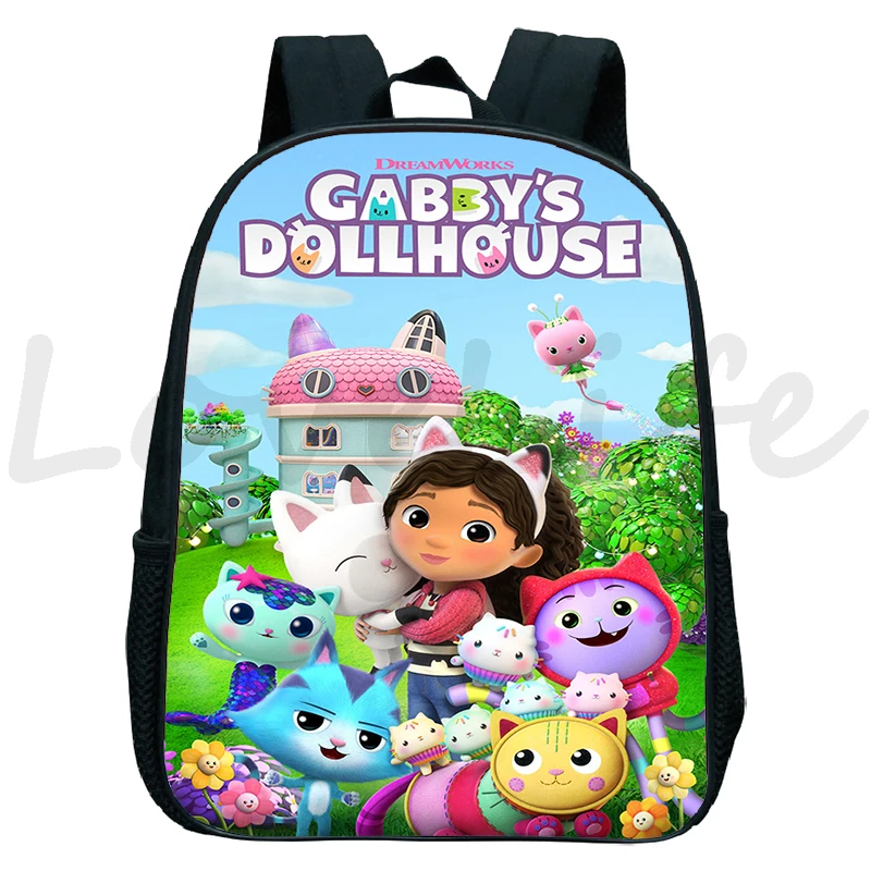 

Gabby's Dollhouse Backpack Cute School Bag Kindergarten Backpacks Girls Schoolbag Children Cartoon Bookbag Kids Knapsack Mochila