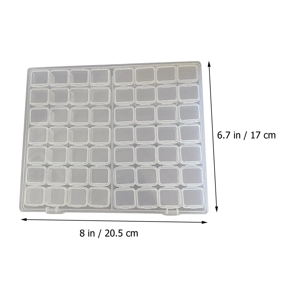 Box Organizer Bead Containers Jewelry Storage Clear Beads Mini Earring Case Dividers Rhinestone Holder Transparent Bracelets