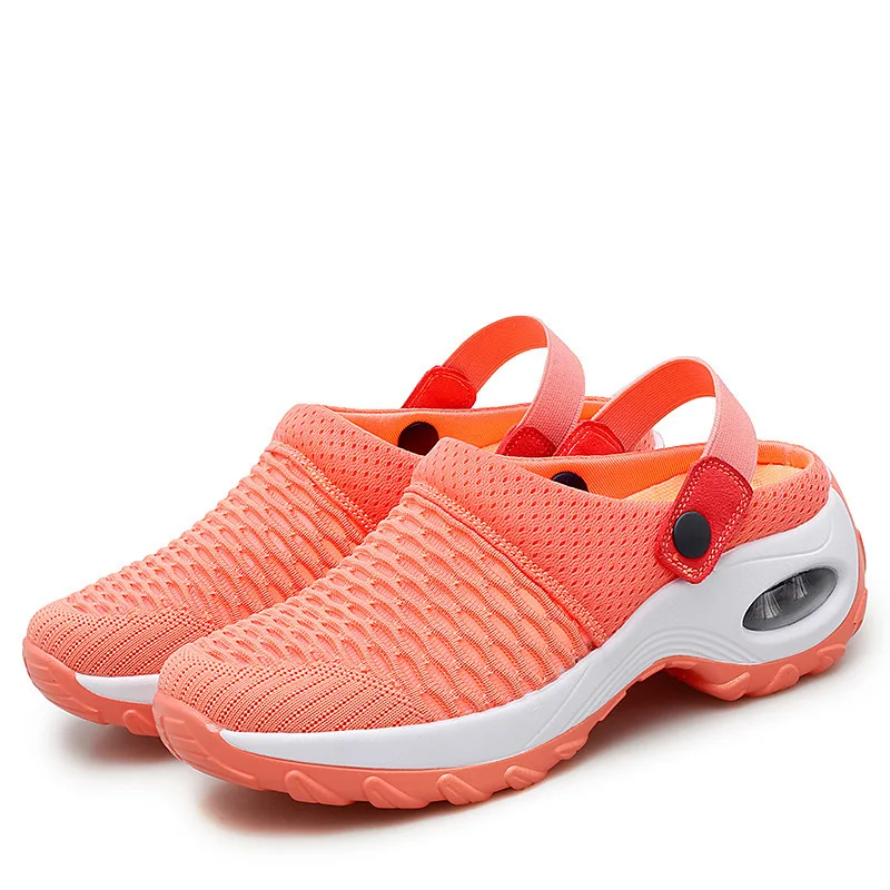 

2022 New Women Shoes Casual Increase Cushion Sandals Non-slip Platform Sandal For Women Breathable Mesh Outdoor Walking Slippers