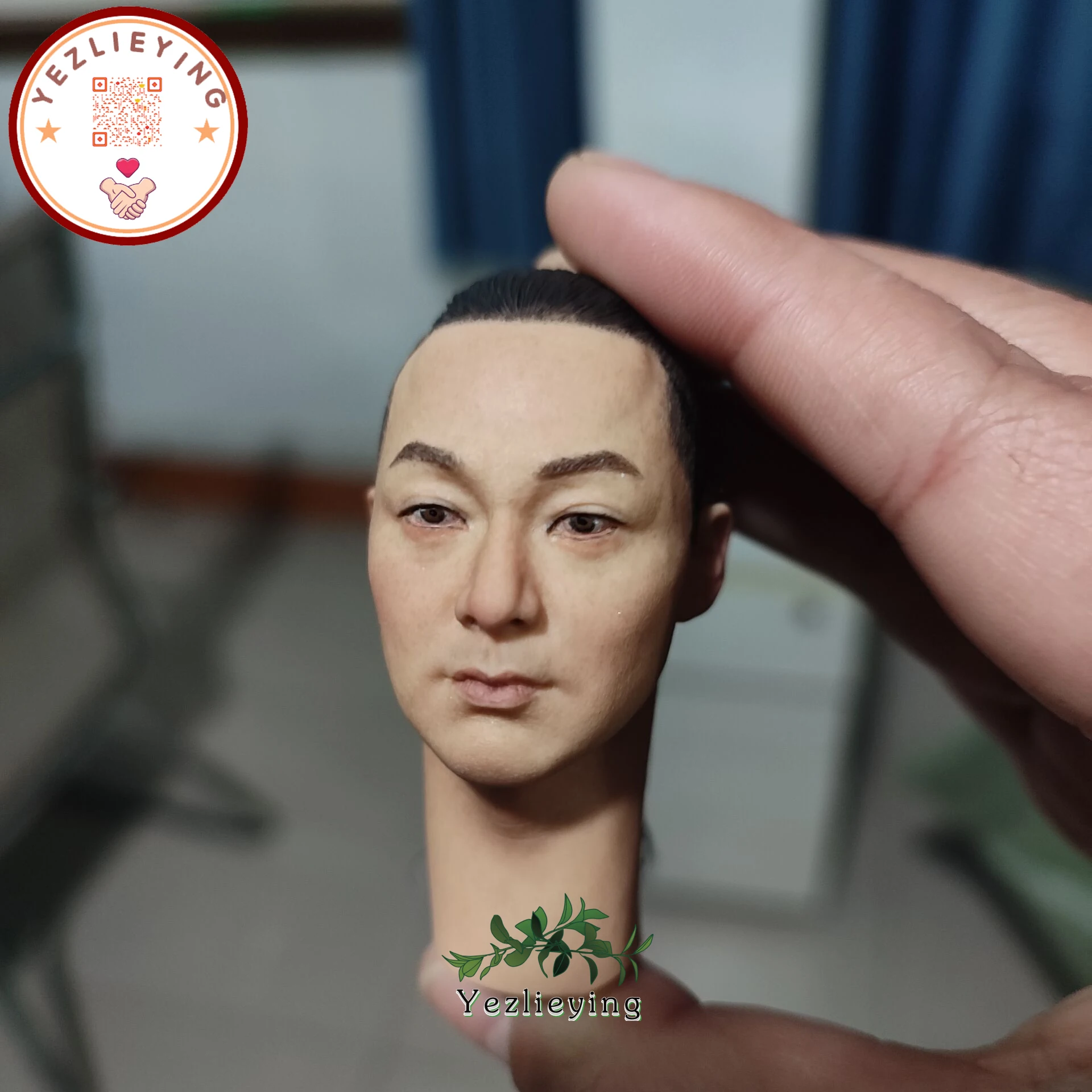 

In Store KUMIK Male Head Sculpt KM 18-9 1/6 Scale Accessories Head Sculpture Carving Action Figure Toys For 12" COO Muscle Body