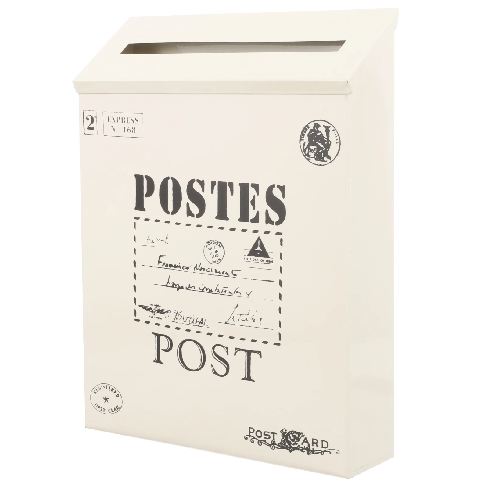 

Hanging Mail Organizer Mailbox American Style Letter Iron Post Wall Mount Suggestion