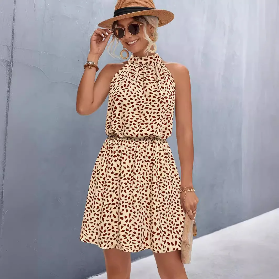 Новинка весна-лето 2024 женская мода элегантность для отдыха сексуальное платье с