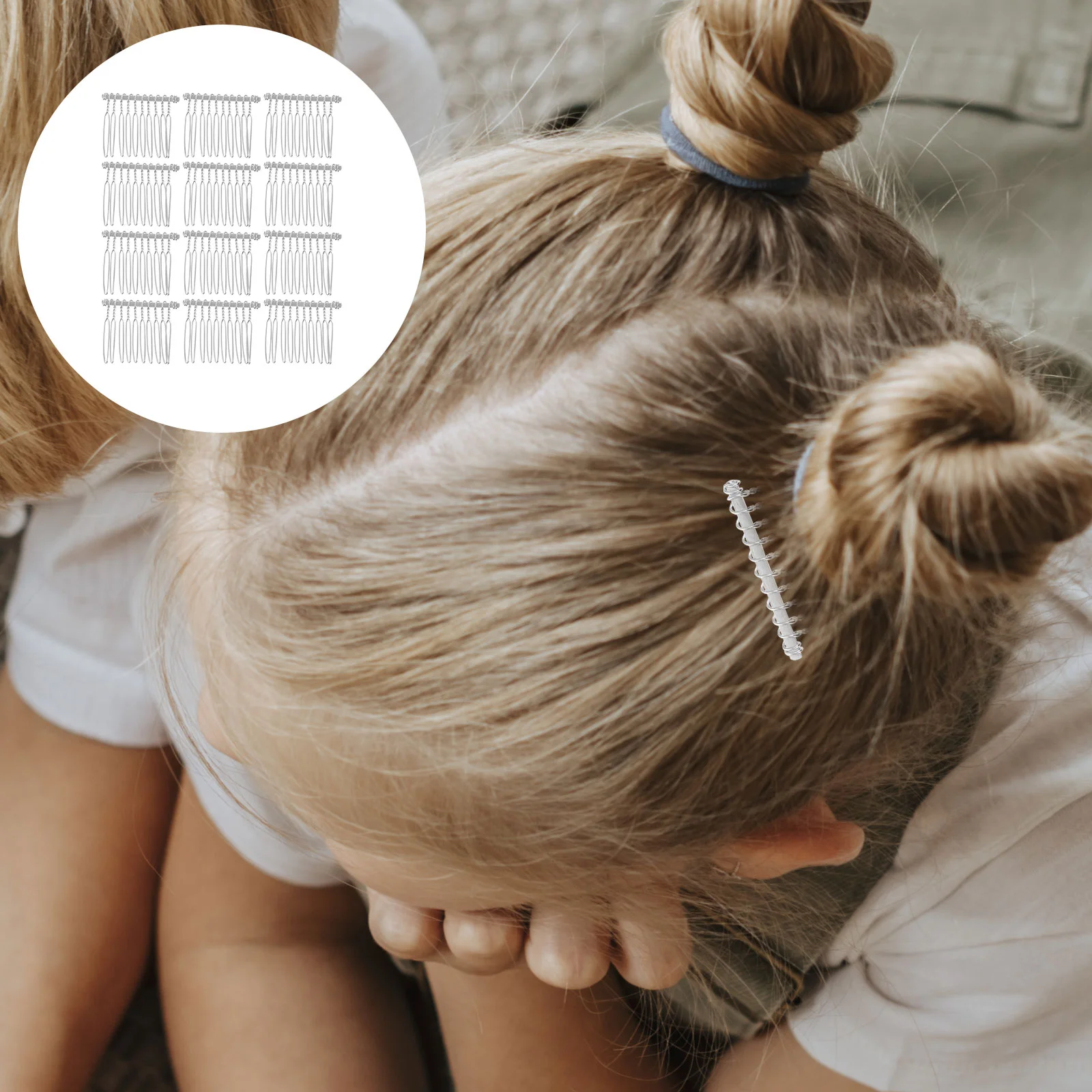 

20 Pcs Hair Barrettes Girls Wide Tooth Comb Wedding Decor Bridal Headbands Piece Supplies Accessories The Bride Alloy Combs