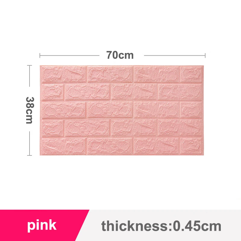 Водонепроницаемые бумажные обои GYEY 70x38 см с имитацией кирпича
