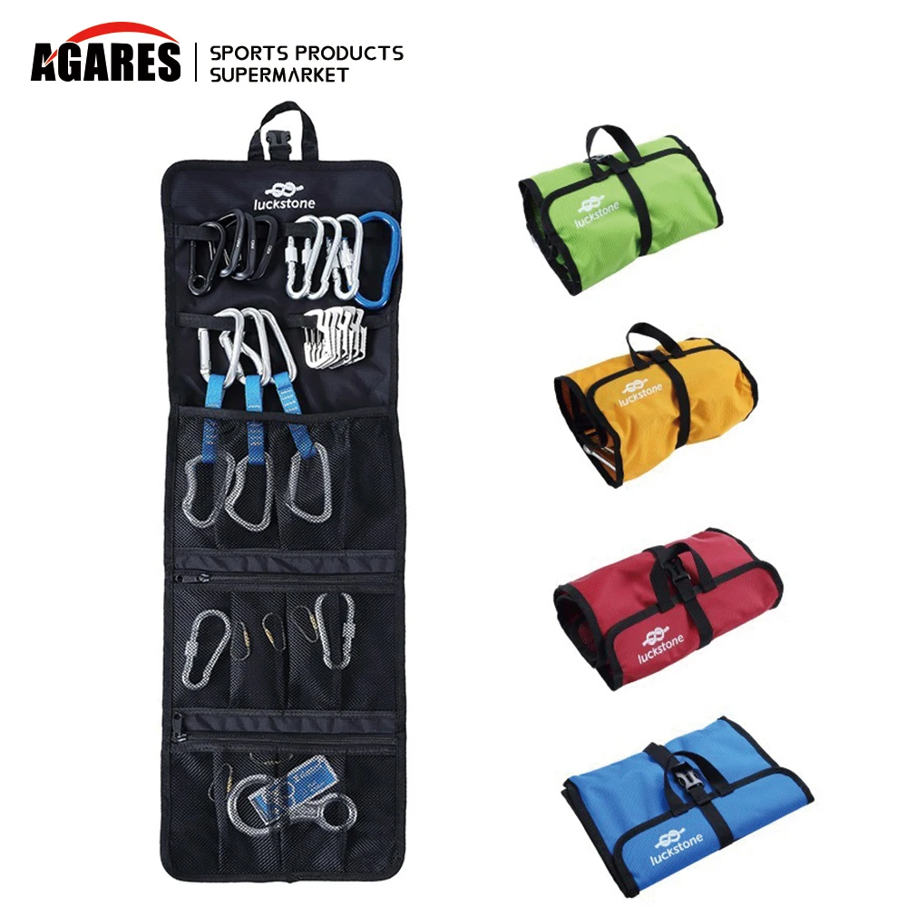 

Folding Lightweight Rock Climbing Tree Arborist Caving Quickdraw Sling Carabiner Hook Gear Equipment Collection Gear Arrange Bag