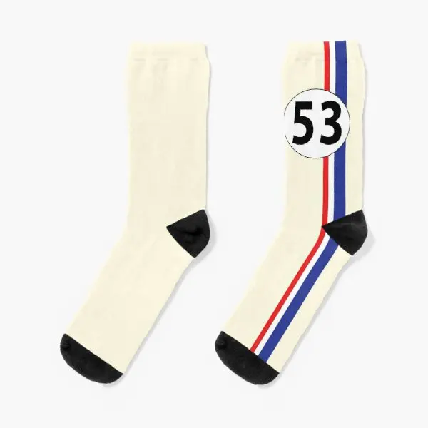 

Herbie Number 53, женские удобные хлопковые носки унисекс с рисунком, лучшие Мультяшные спортивные осенние мужские дышащие забавные носки для дево...