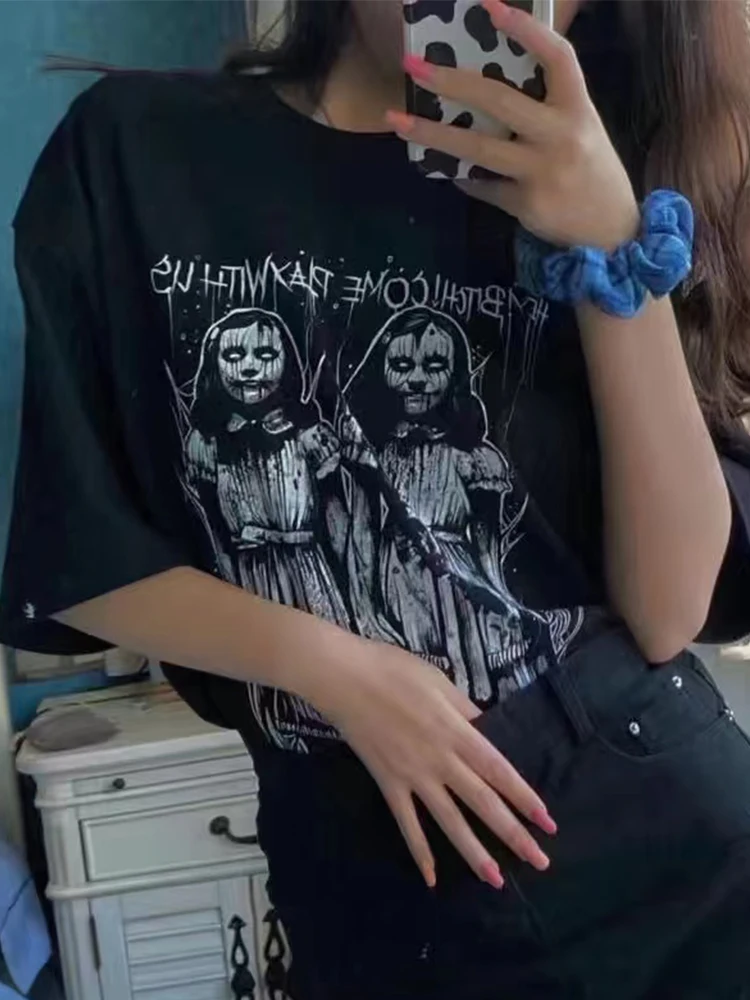Женская футболка с графическим принтом AltGoth Dark уличная одежда в стиле Харадзюку