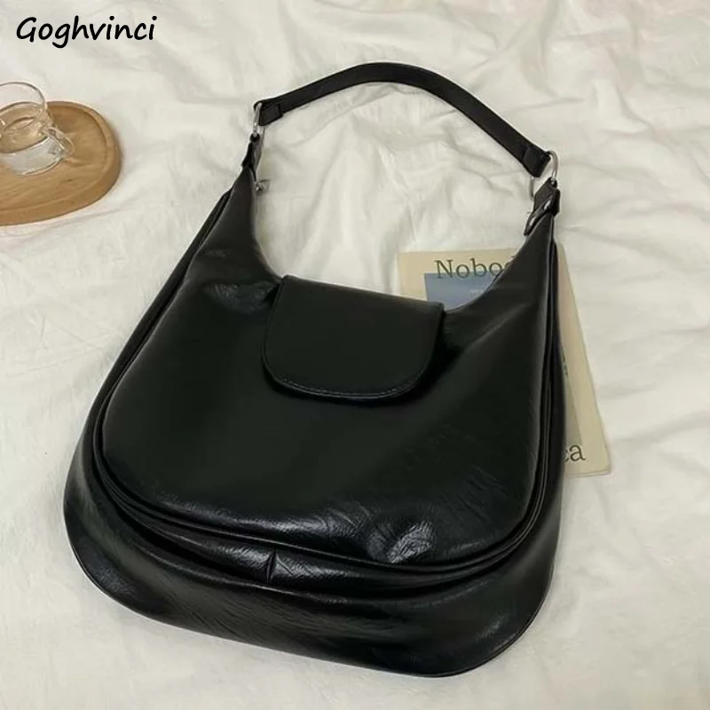 

Сумка на плечо женская из экокожи, модный текстурный саквояж на подмышках, вместительная дизайнерская сумочка в стиле ретро, цвет черный, на...