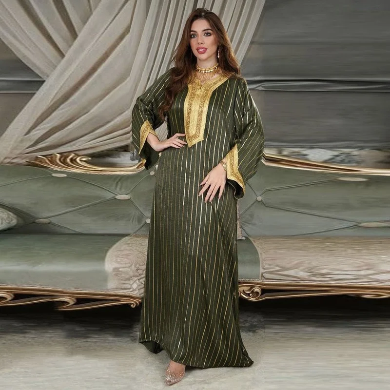 Muslim Kaftan Abaya Dress Kimono Women Dubai Evening Elegant Gowns Robe Arabe Femme Islamic Clothing 2022 Eid Mubarak Ramadan