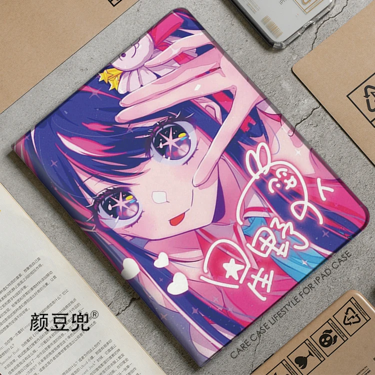 

OSHI NO KO Anime Hoshino Ai Case For iPad 10.2 7th 8th 10th Air 4 5 Mini 5 6 Case Luxury Silicone For iPad Pro11 12.9 in 2022