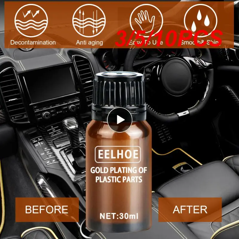 

3/5/10PCS Liquid Car Plastic Renovated Coating Long-lasting Widely Applicatio Plastic Refurbished Plating Crystal Coating Agent