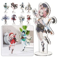 plate acrylic decoration crafts hutao zhongli japanese anime anime figure genshin stand model standing sign
