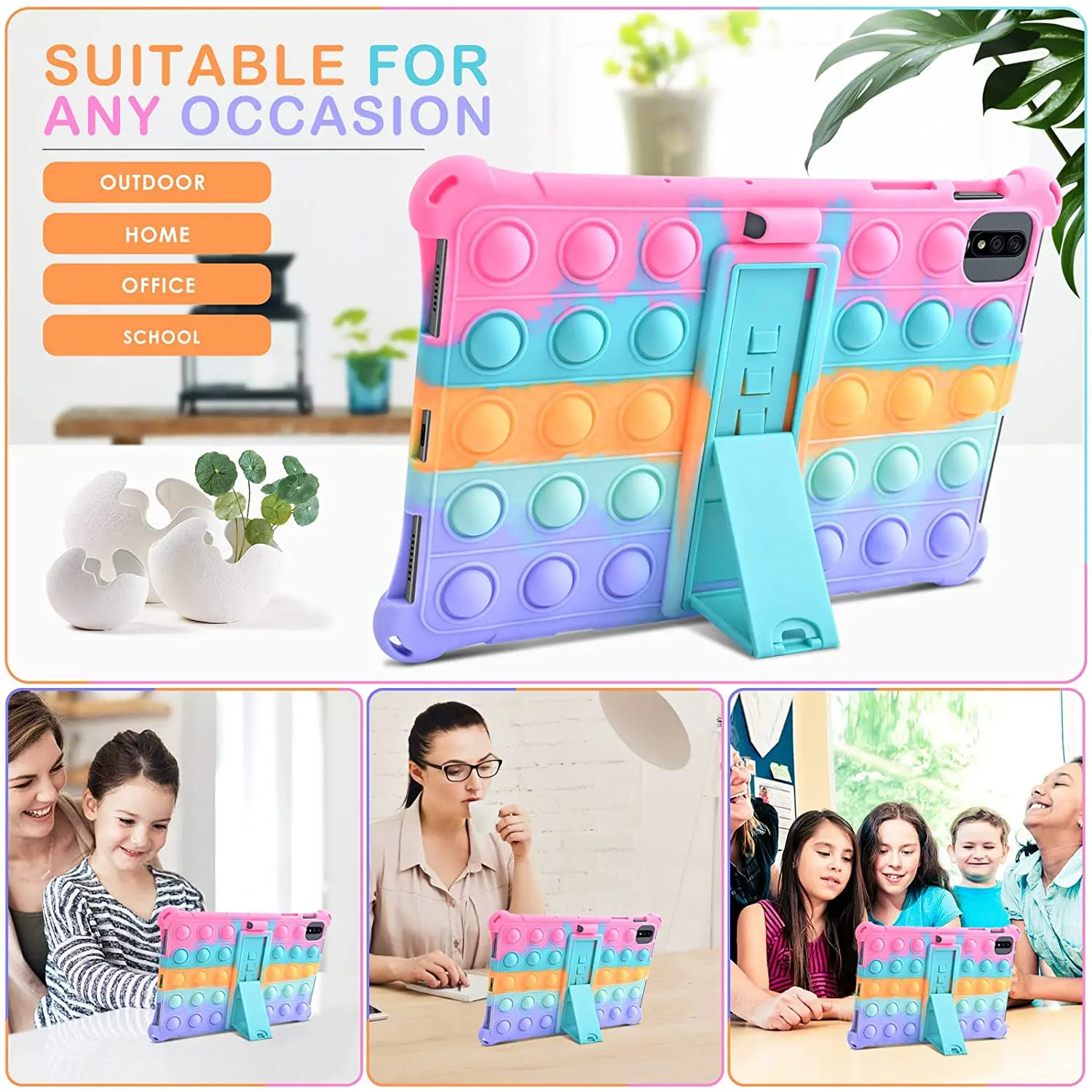 

Детский чехол для Lenovo TAB M10 Plus, 10,3 дюйма, TB-X606F 2020, силиконовый защитный чехол для M10, HD, 2-ой, TB-X306 X306F, 10,1 дюйма