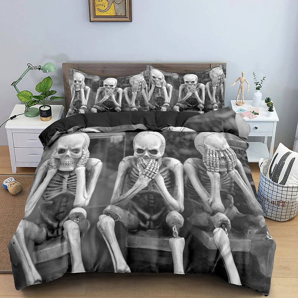 2/3 шт., Комплект постельного белья с пододеяльником и молнией, 220x240