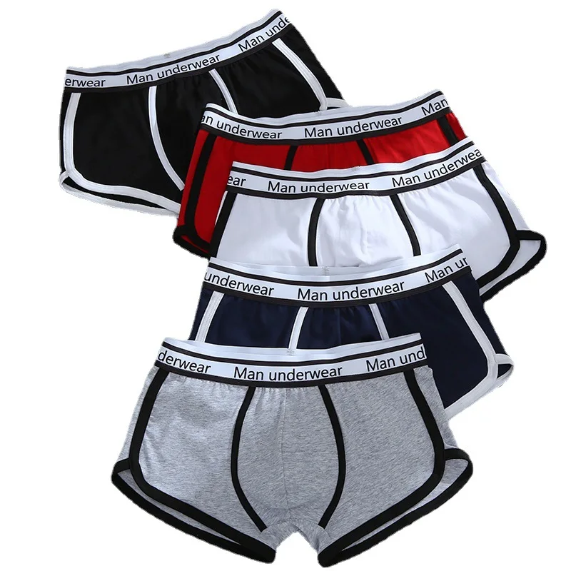 

4pcs/lot Man Boxer Cotton Ropa Interior Hombre Underpants Boxers Bokserki Meskie Panties Sexy Lingerie Calzoncillos Boxershorts