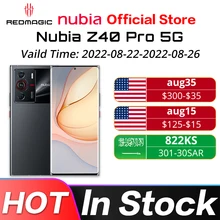 Original Nubia Z40 Pro 5G Mobile Phone NX701J 6.67 inch 144Hz OLED Screen Snapdragon 8 Gen 1 Octa Core 50MP Triple Camera NFC