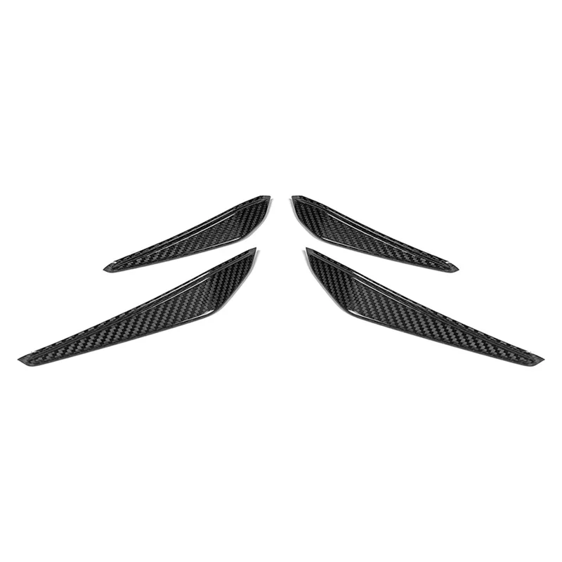 

Real Dry Carbon Fiber Front Side Canards Trim for - M3 G80 G82 G83 2021 2022 Accessories, 4 Pack