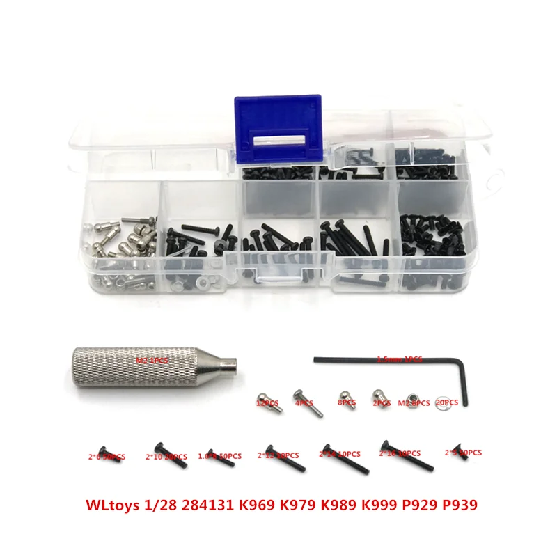 

Upgrade and Modification Screw Tool Box For WLtoys 1/28 284131 K969 K979 K989 K999 P929 P939 RC Car Parts