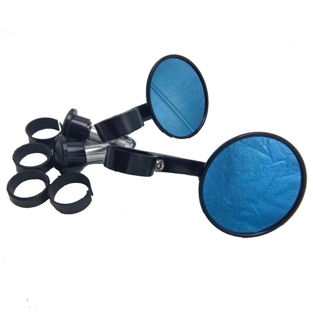 Зеркало заднего вида мотоциклетное Черное круглое с ЧПУ 7/8 дюйма - купить по