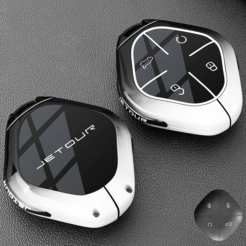 

Чехол для автомобильного ключа из цинкового сплава с полным покрытием для 2022 2023 2024 Jetour DASHING X-1 Plus DTC, защитный чехол для автомобильного удаленного ключа, аксессуары