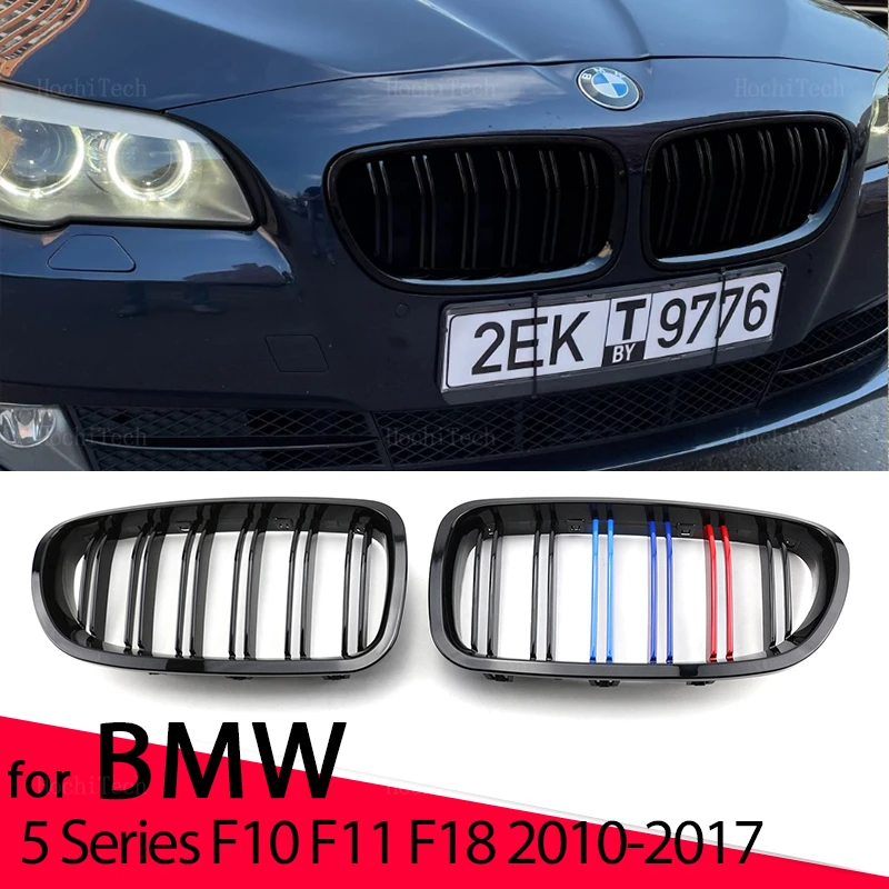 

Car Front Bumper Grilles Kidney Racing Grill For BMW 5 Series F10 F11 F18 2010-2017 Double Slat Replacement Grille