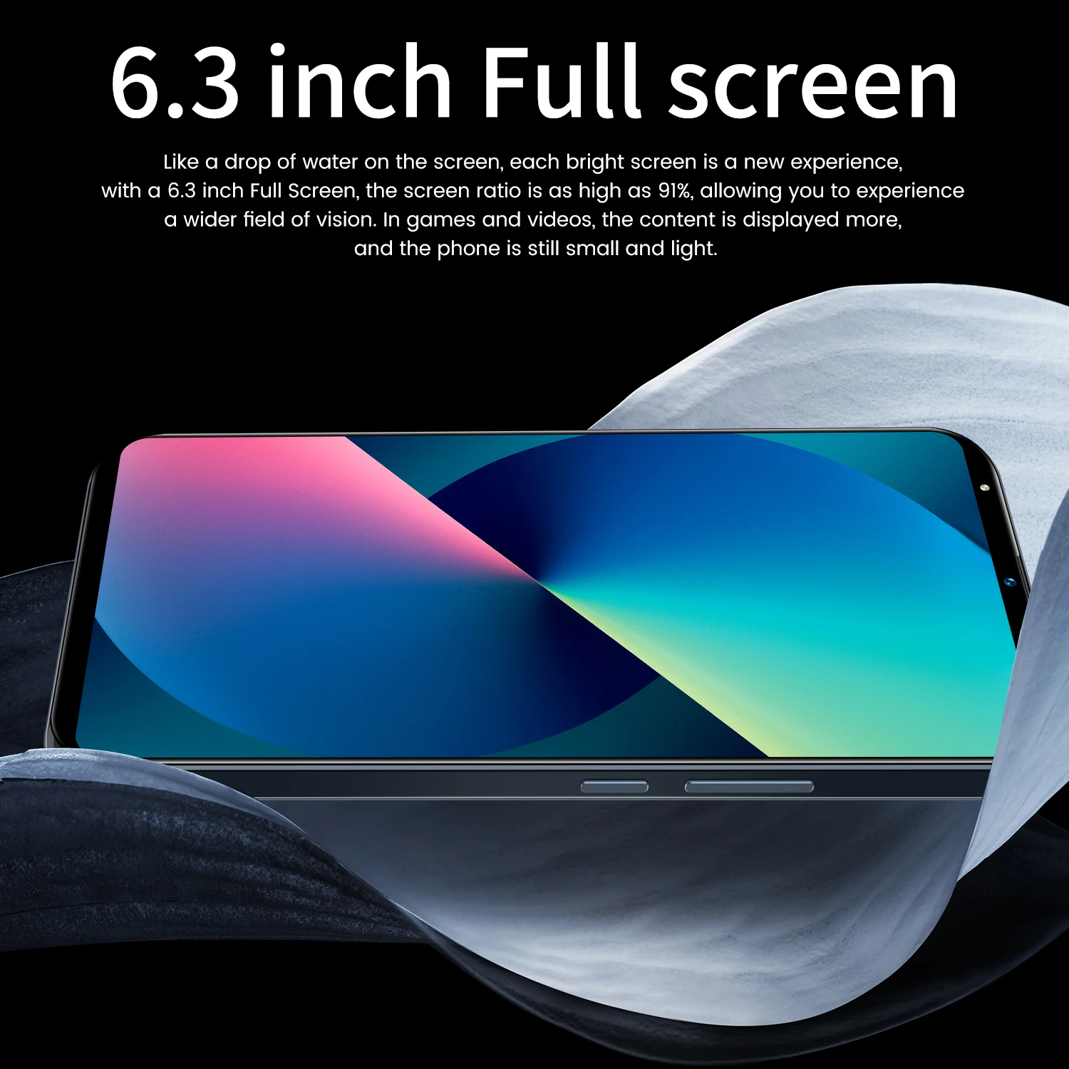 Разблокированный сотовый телефон с двумя SIM-картами i13 Pro12GB RAM 512GB ROM 6 3 дюймов Android